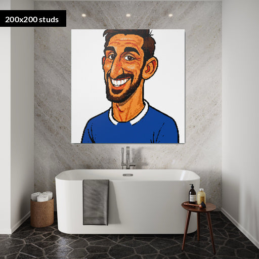 200*200studs, 160*160cm, 63*63inch