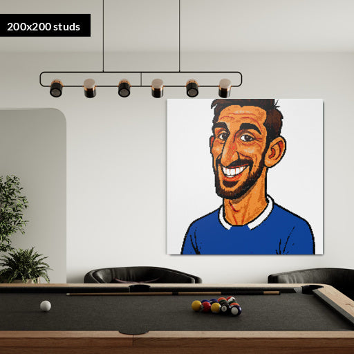 200*200studs, 160*160cm, 63*63inch