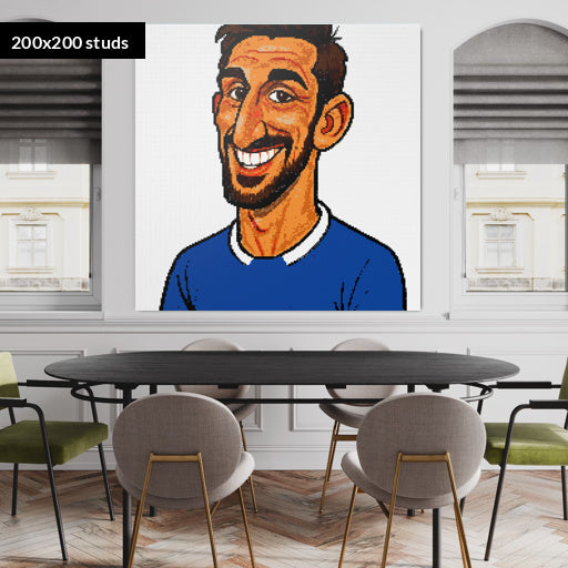 200*200studs, 160*160cm, 63*63inch