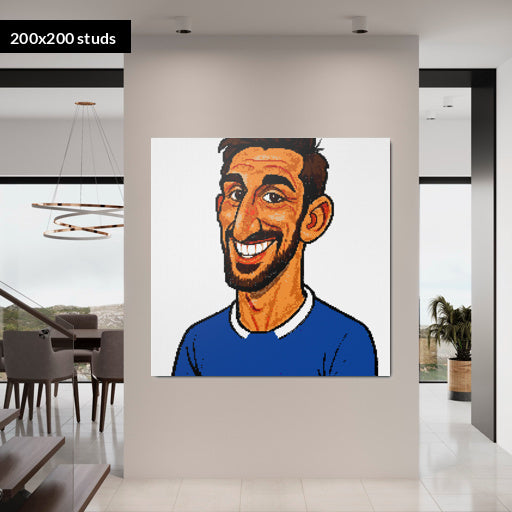 200*200studs, 160*160cm, 63*63inch