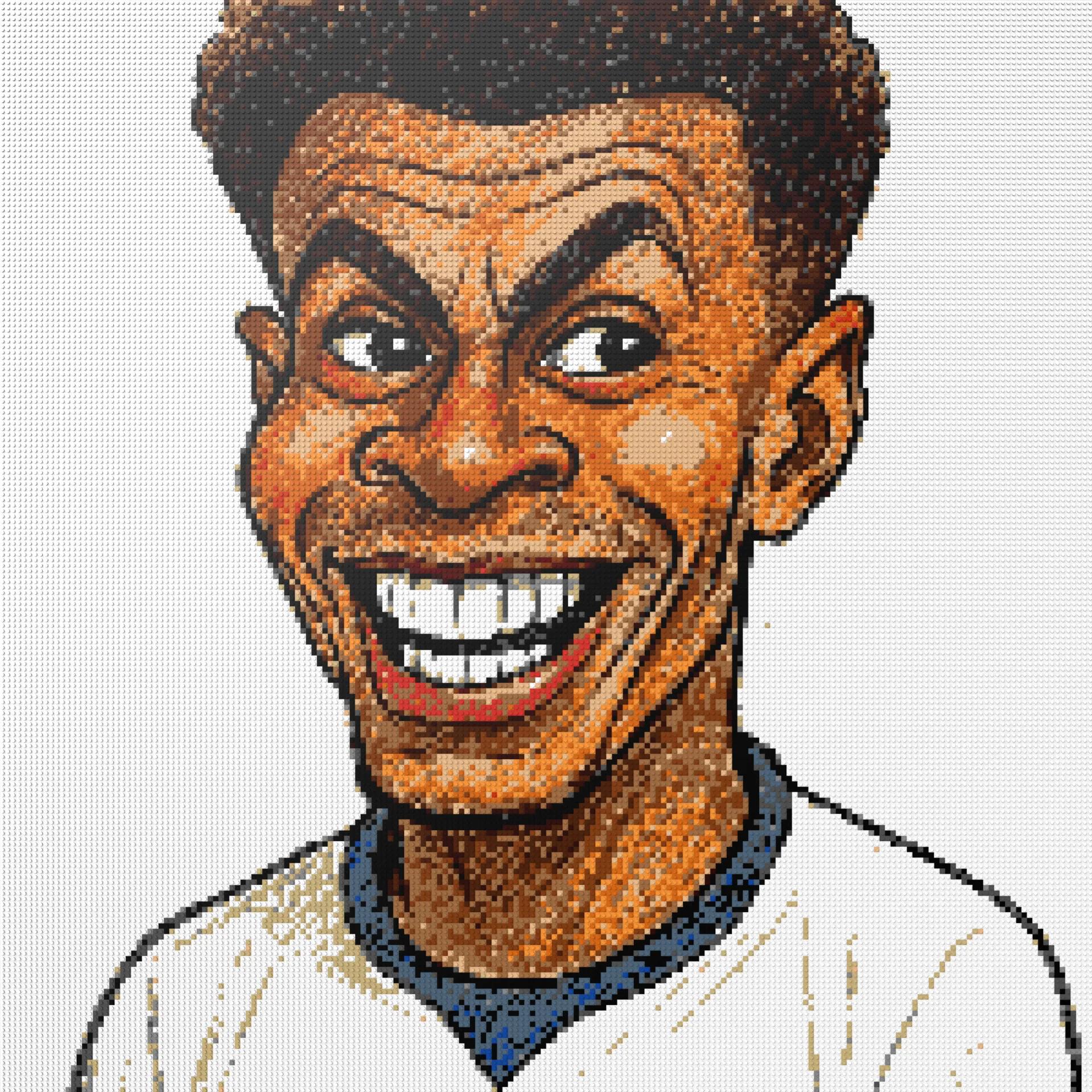 200*200studs, 160*160cm, 63*63inch