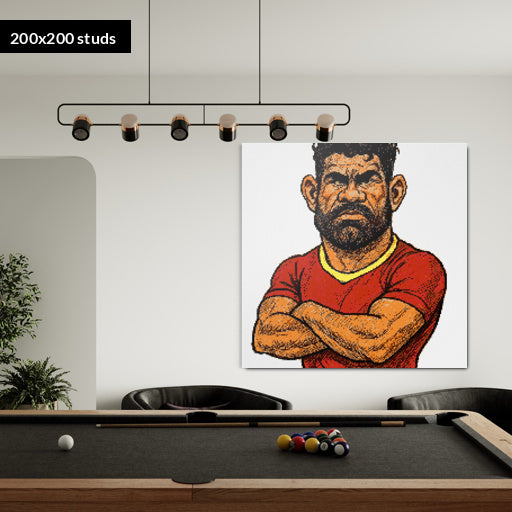 200*200studs, 160*160cm, 63*63inch