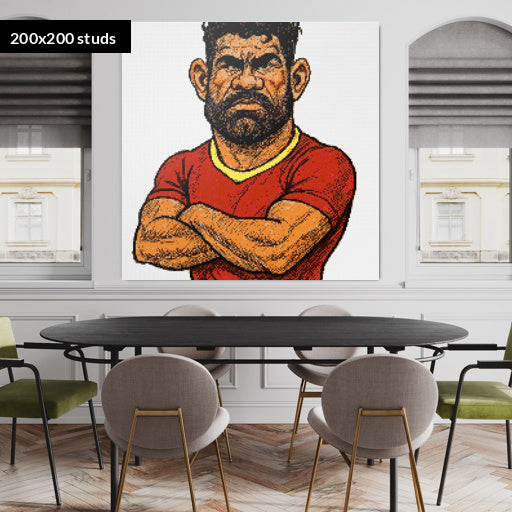 200*200studs, 160*160cm, 63*63inch