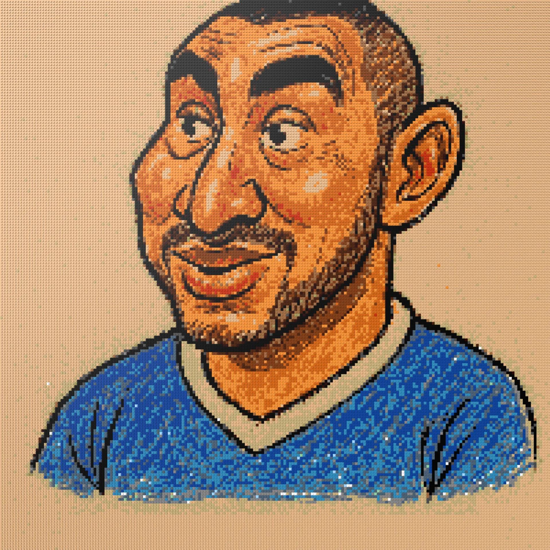 200*200studs, 160*160cm, 63*63inch