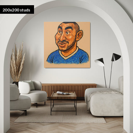 200*200studs, 160*160cm, 63*63inch