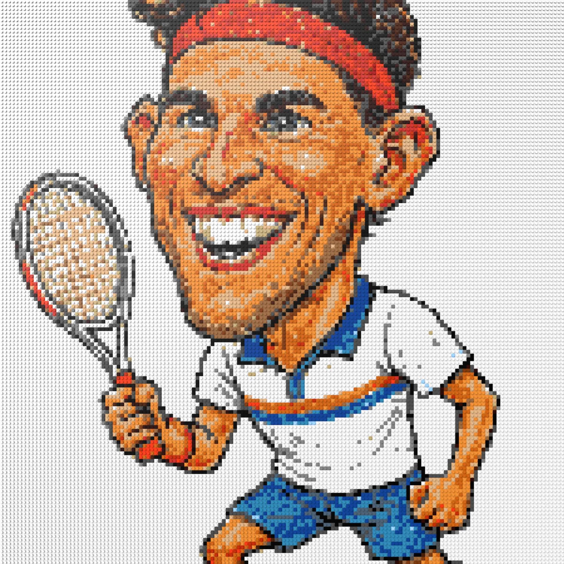 150*150studs, 120*120cm, 47,25*47,25inch