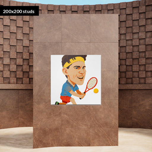 200*200studs, 160*160cm, 63*63inch