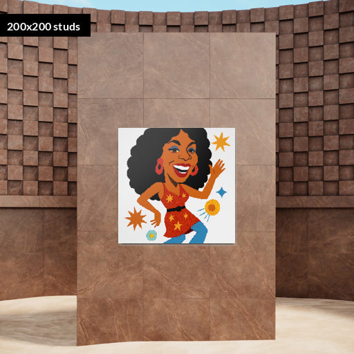 200*200studs, 160*160cm, 63*63inch