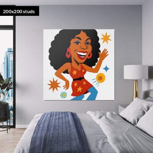 200*200studs, 160*160cm, 63*63inch