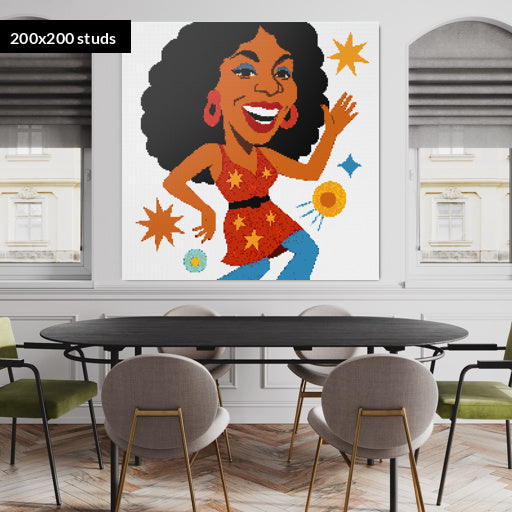 200*200studs, 160*160cm, 63*63inch