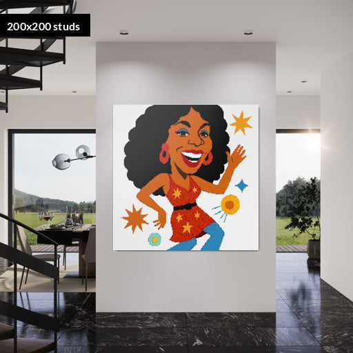 200*200studs, 160*160cm, 63*63inch