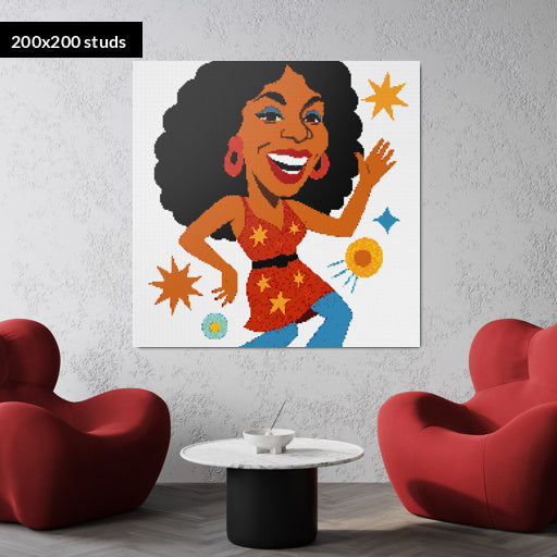 200*200studs, 160*160cm, 63*63inch