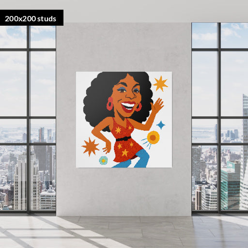 200*200studs, 160*160cm, 63*63inch