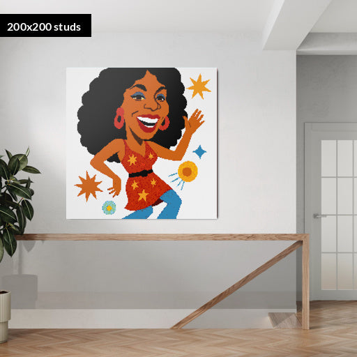 200*200studs, 160*160cm, 63*63inch