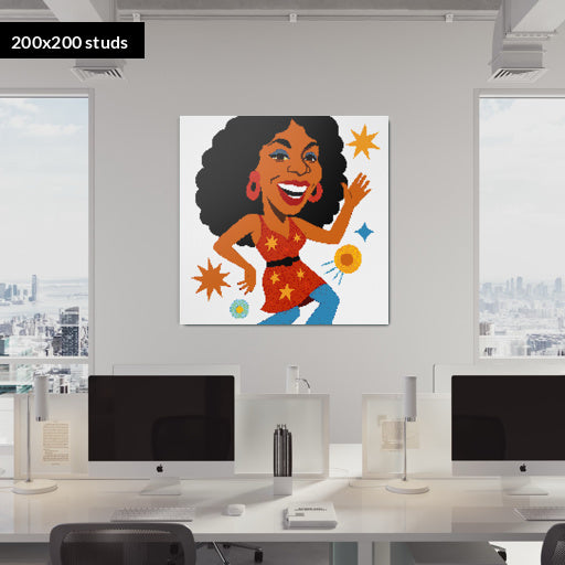 200*200studs, 160*160cm, 63*63inch