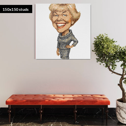 150*150studs, 120*120cm, 47,25*47,25inch