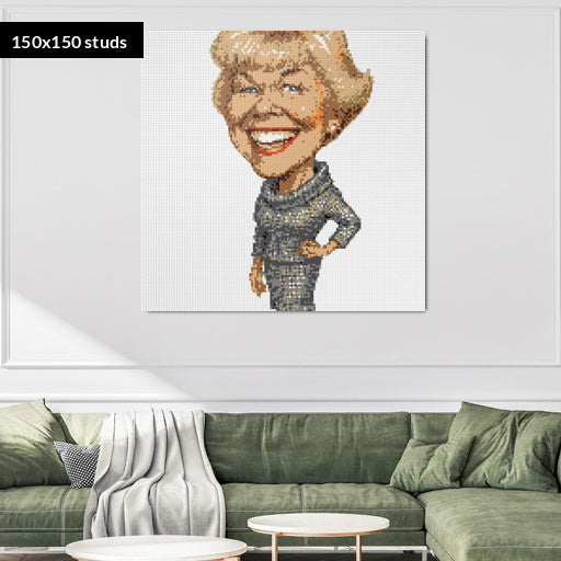 150*150studs, 120*120cm, 47,25*47,25inch