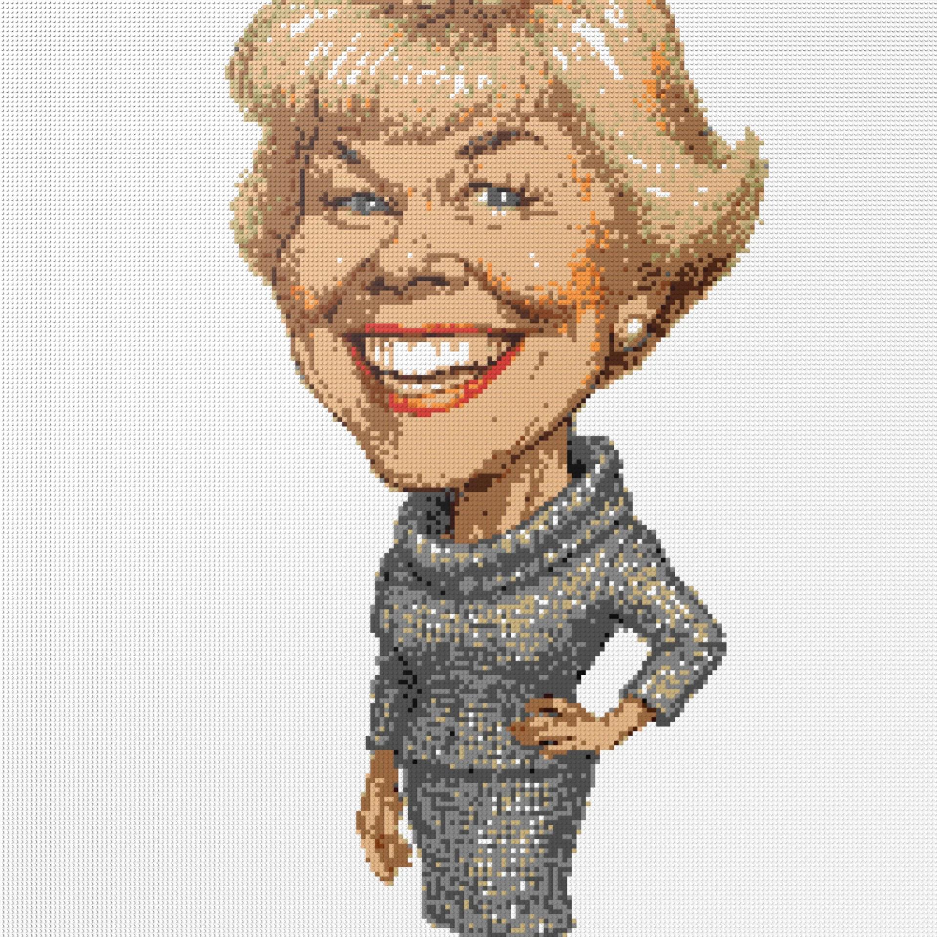 200*200studs, 160*160cm, 63*63inch