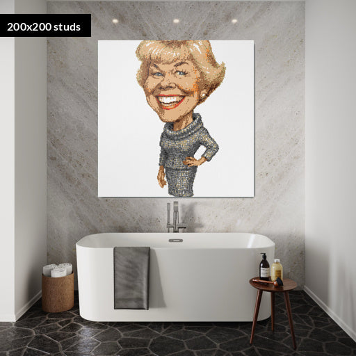 200*200studs, 160*160cm, 63*63inch