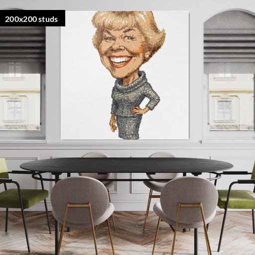 200*200studs, 160*160cm, 63*63inch