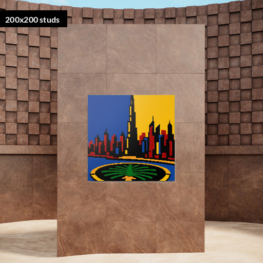 200*200studs, 160*160cm, 63*63inch