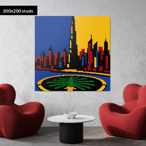 200*200studs, 160*160cm, 63*63inch