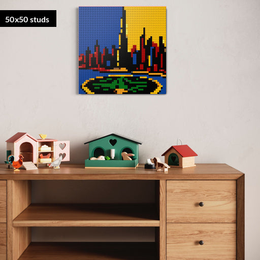 50*50studs, 40*40cm, 15,75*15,75inch
