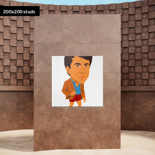 200*200studs, 160*160cm, 63*63inch
