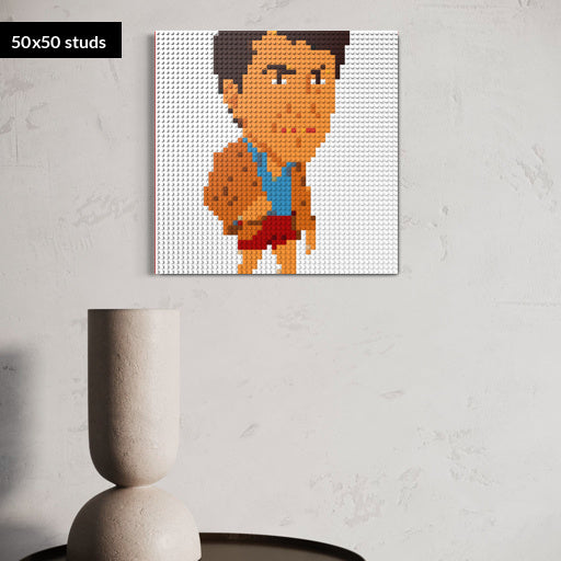 50*50studs, 40*40cm, 15,75*15,75inch
