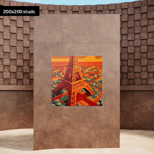 200*200studs, 160*160cm, 63*63inch