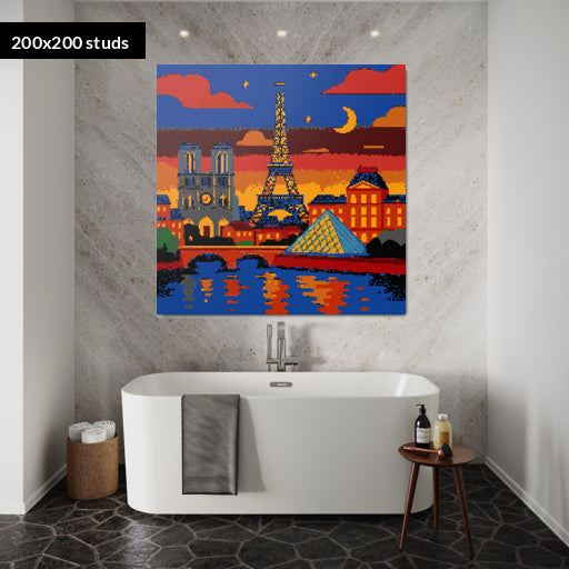 200*200studs, 160*160cm, 63*63inch