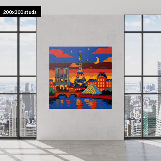 200*200studs, 160*160cm, 63*63inch
