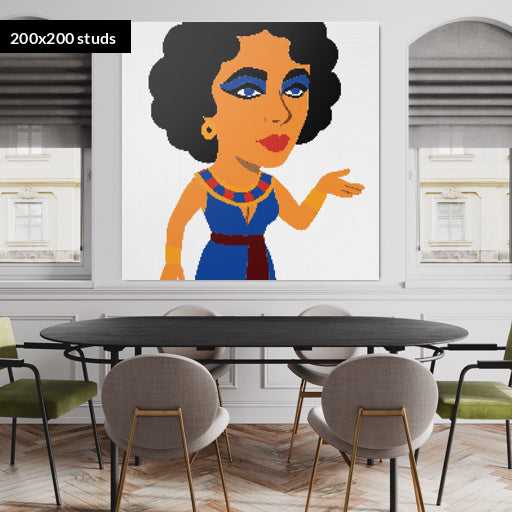 200*200studs, 160*160cm, 63*63inch