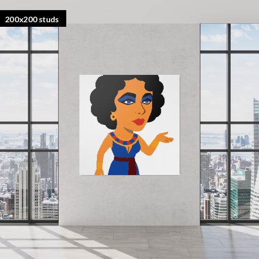 200*200studs, 160*160cm, 63*63inch