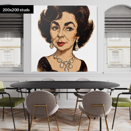 200*200studs, 160*160cm, 63*63inch