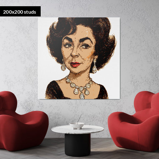 200*200studs, 160*160cm, 63*63inch