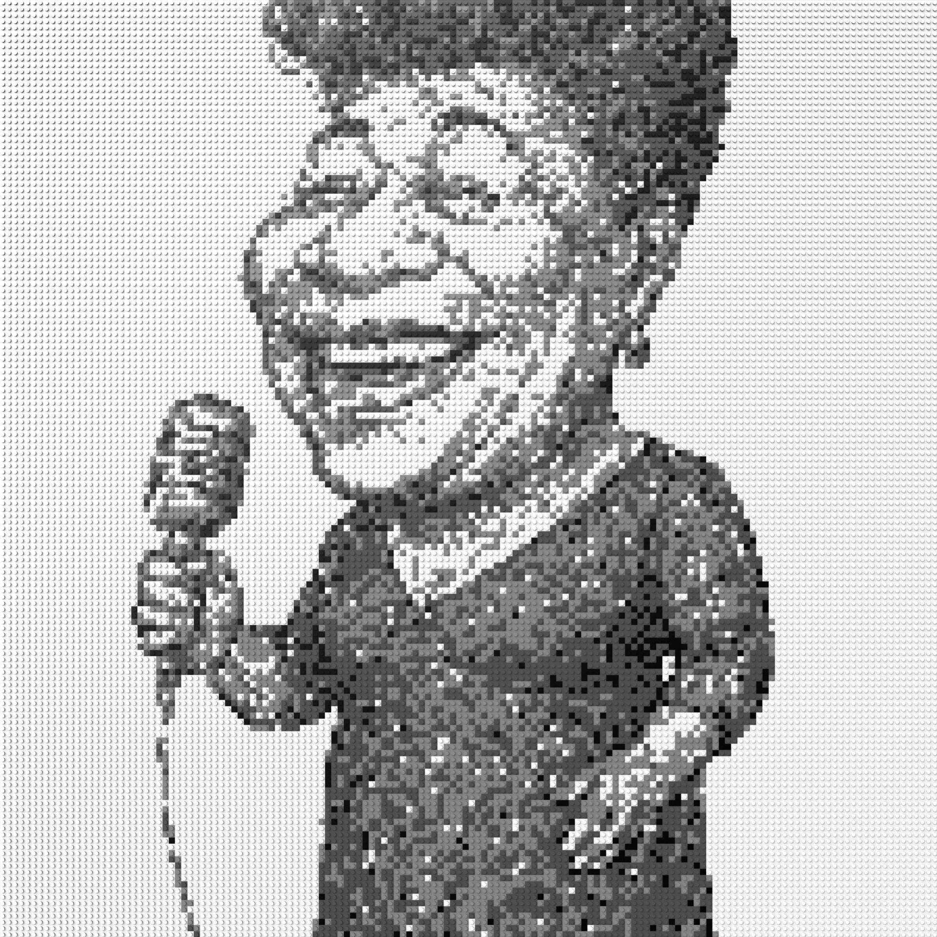 150*150studs, 120*120cm, 47,25*47,25inch