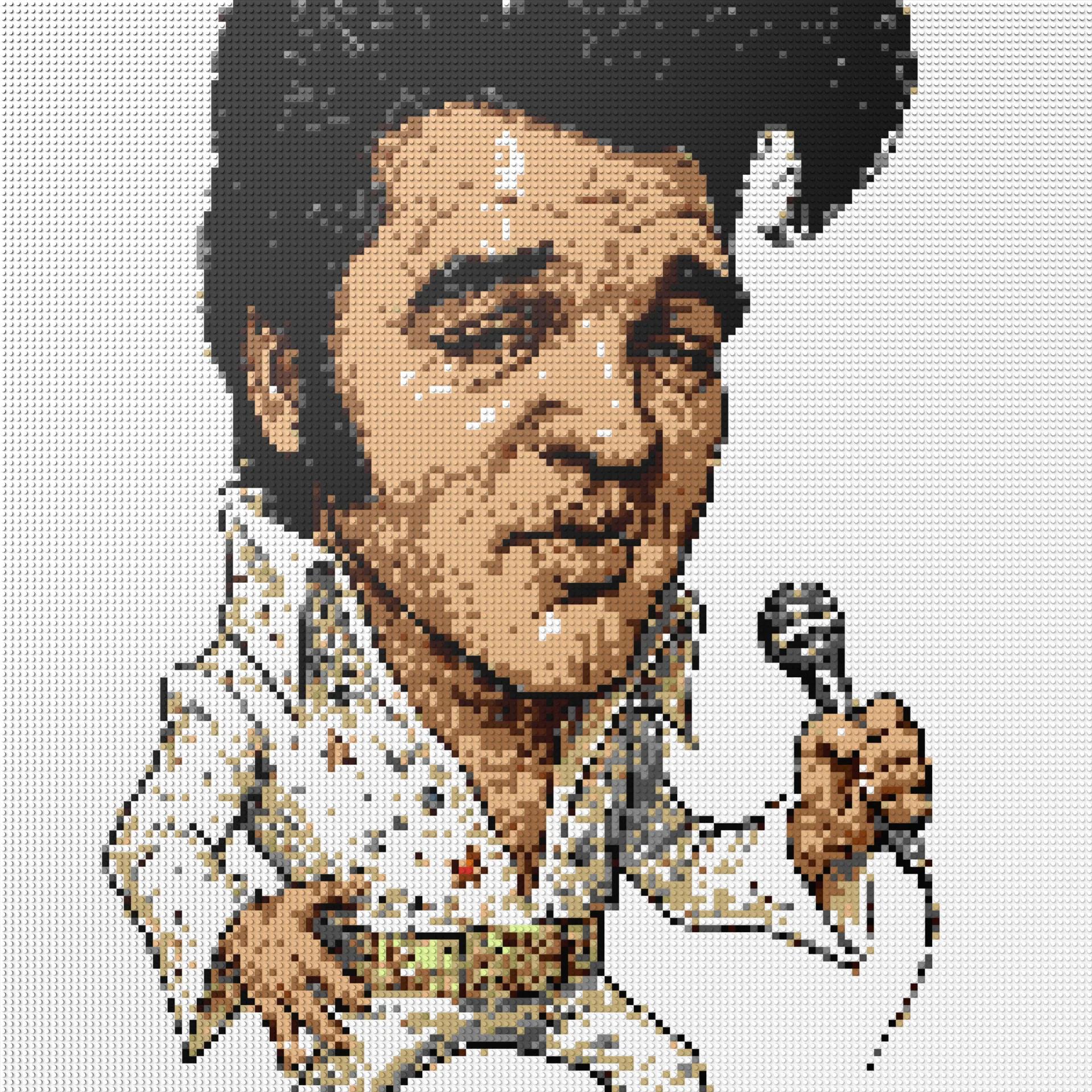 150*150studs, 120*120cm, 47,25*47,25inch