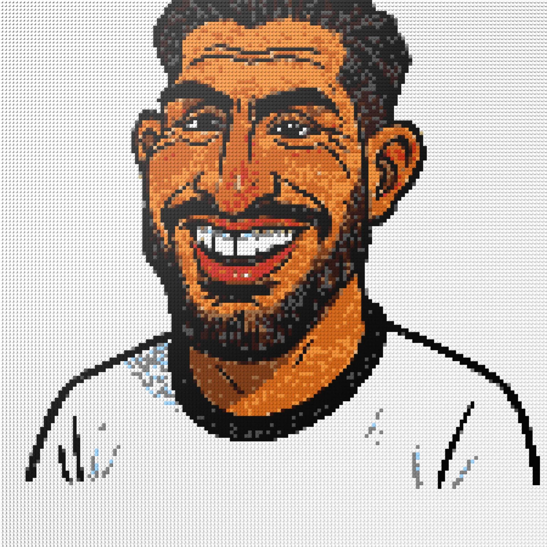 150*150studs, 120*120cm, 47,25*47,25inch