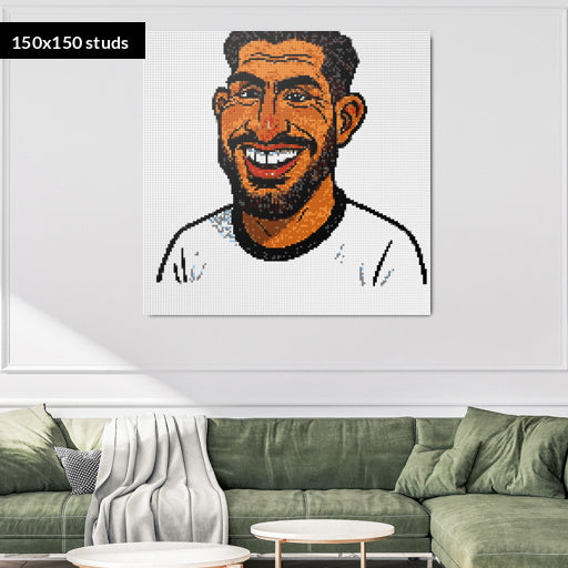 150*150studs, 120*120cm, 47,25*47,25inch