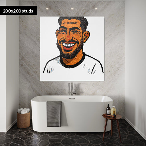 200*200studs, 160*160cm, 63*63inch