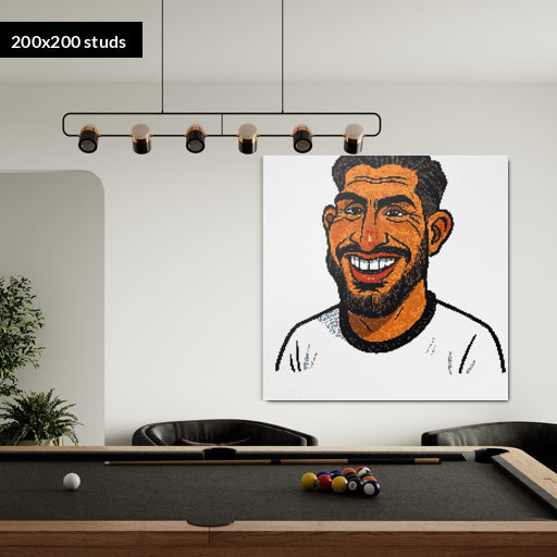 200*200studs, 160*160cm, 63*63inch