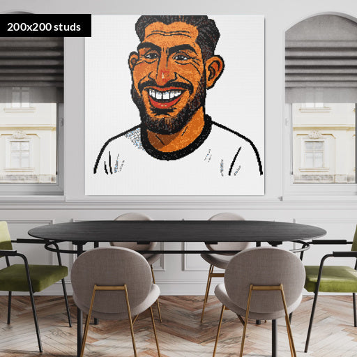 200*200studs, 160*160cm, 63*63inch