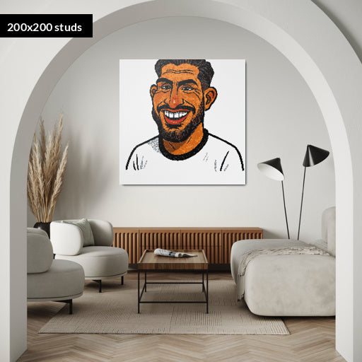 200*200studs, 160*160cm, 63*63inch