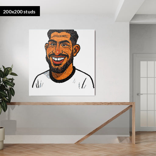 200*200studs, 160*160cm, 63*63inch