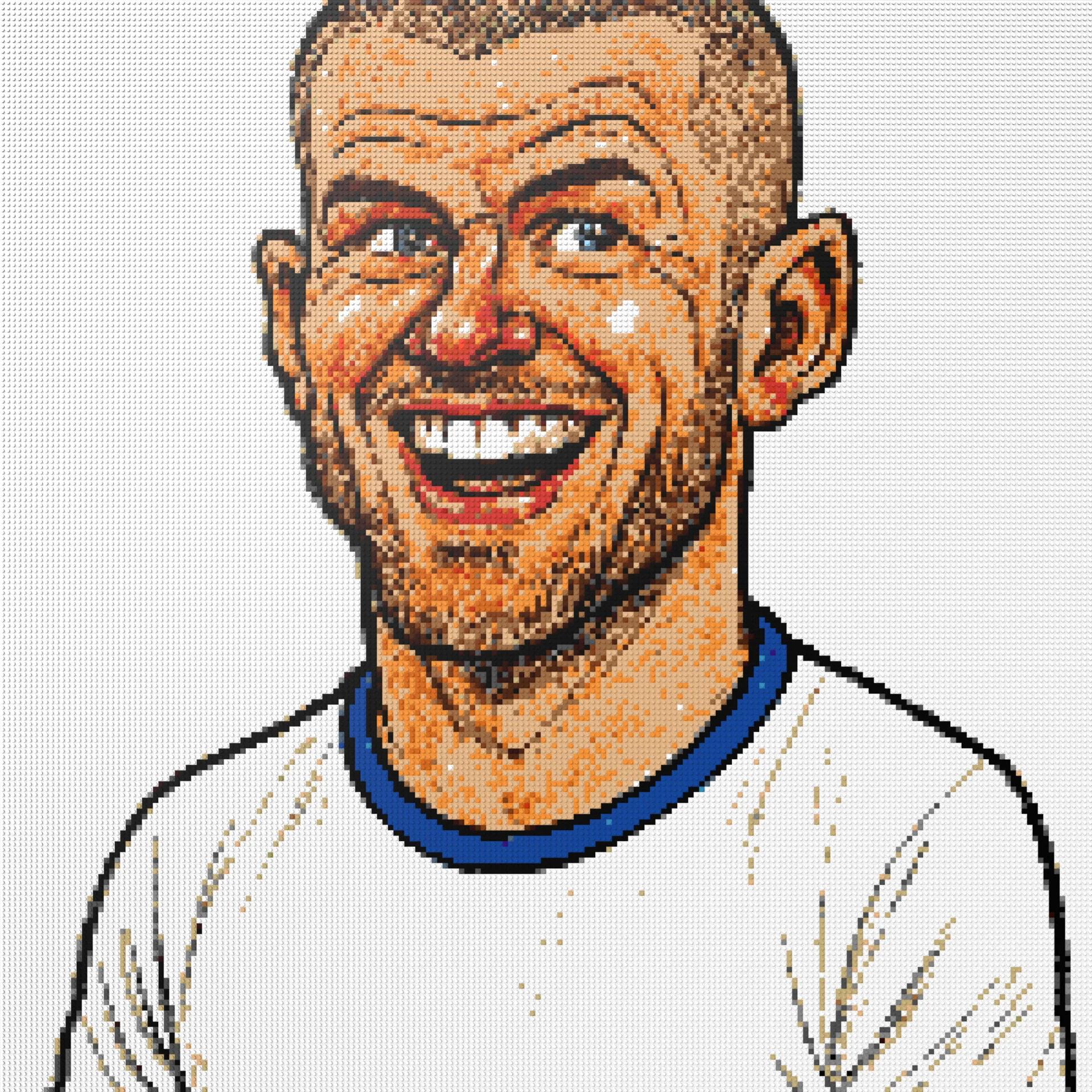 200*200studs, 160*160cm, 63*63inch