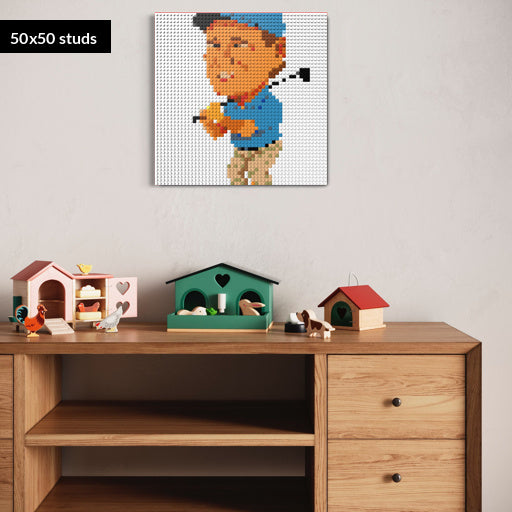 50*50studs, 40*40cm, 15,75*15,75inch