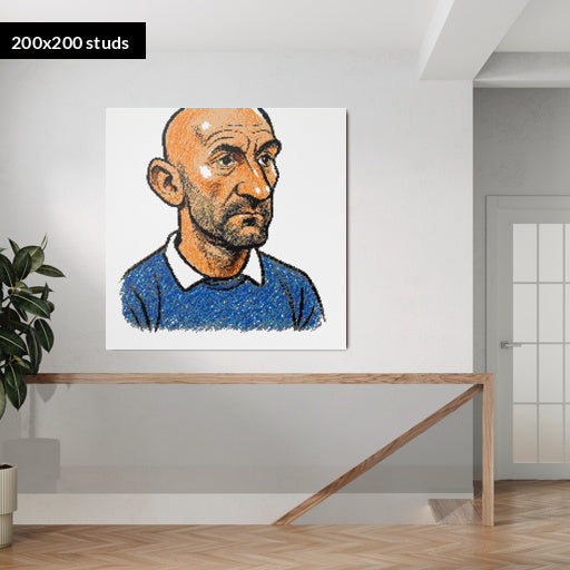 200*200studs, 160*160cm, 63*63inch