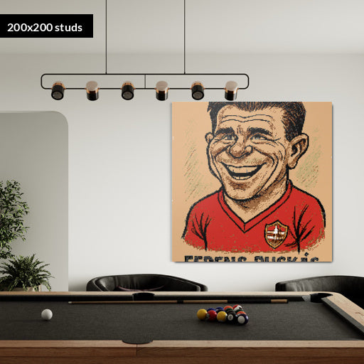 200*200studs, 160*160cm, 63*63inch