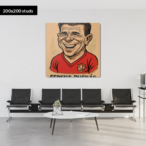 200*200studs, 160*160cm, 63*63inch